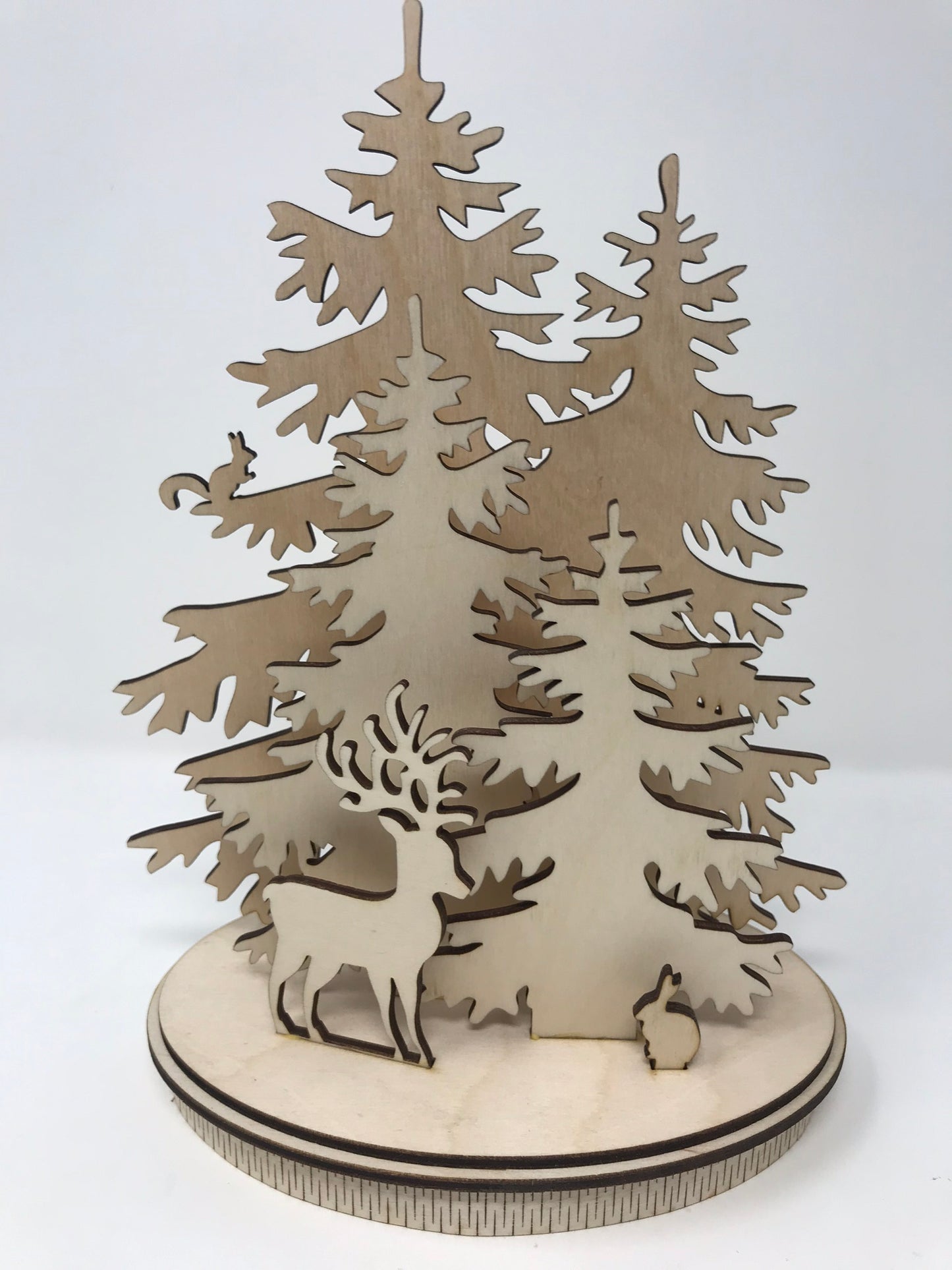Natural Wood Winter Wonderland