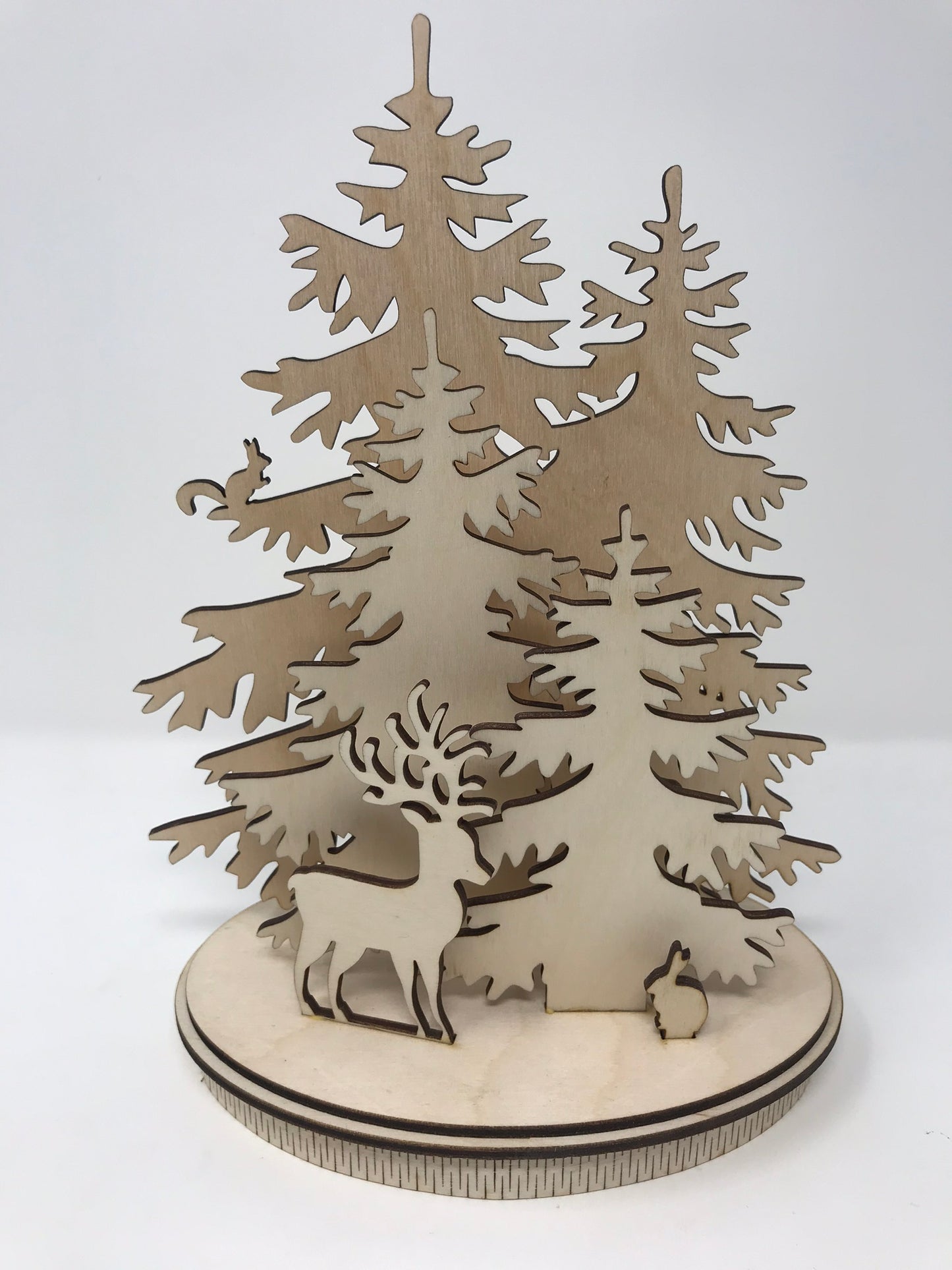 Natural Wood Winter Wonderland