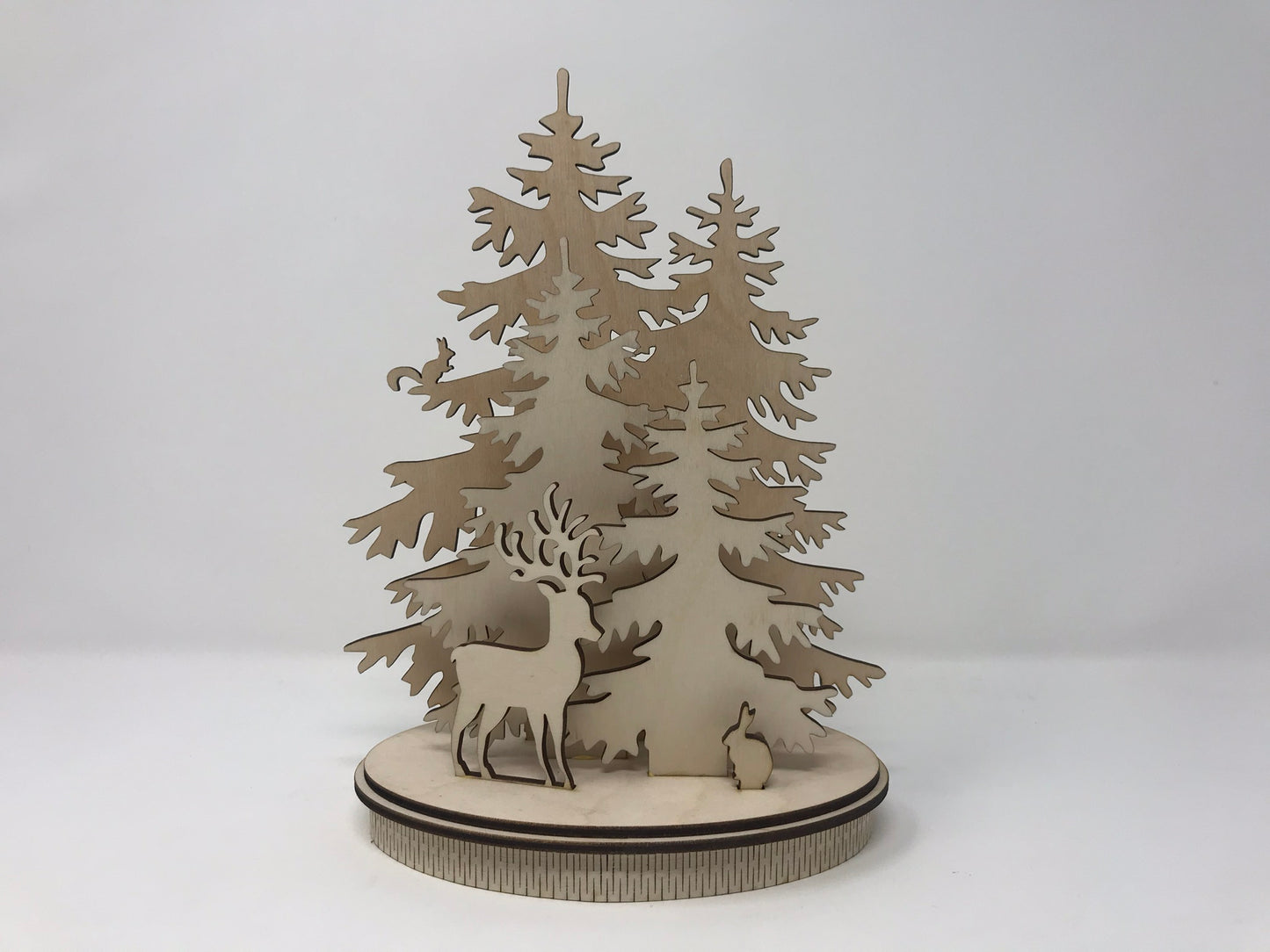 Natural Wood Winter Wonderland