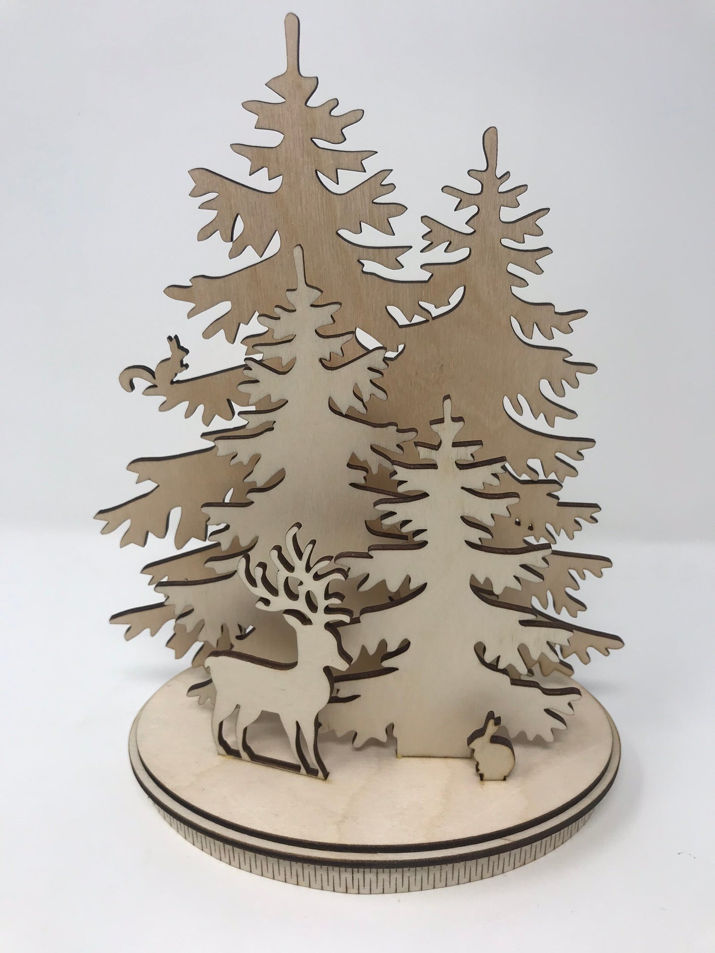 Natural Wood Winter Wonderland